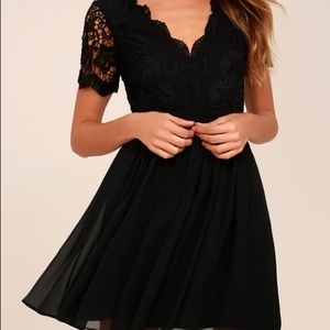 Lulu’s black Skater Dress